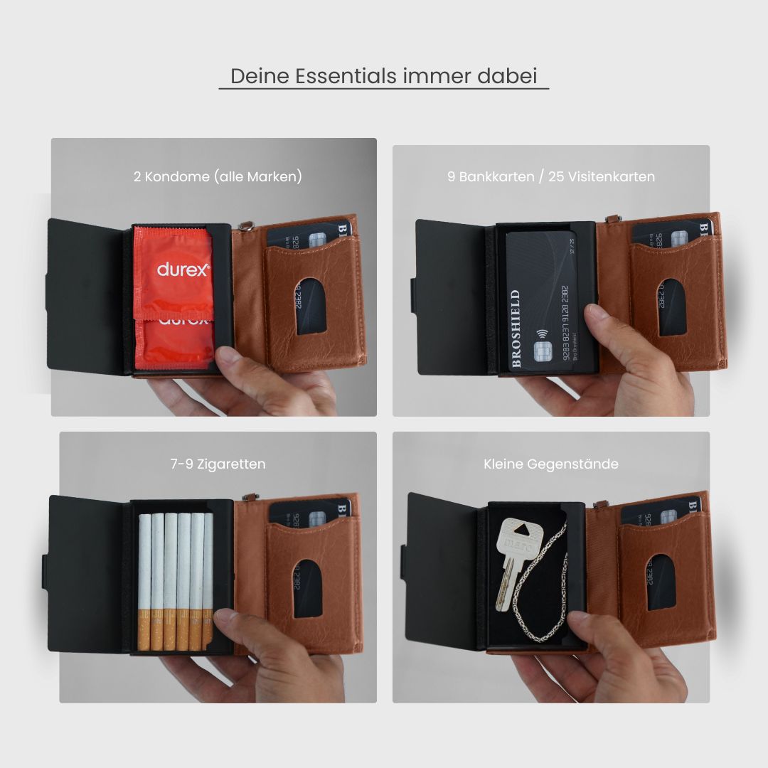 BROSHIELD® - Genuine leather wallet for ultimate flexibility