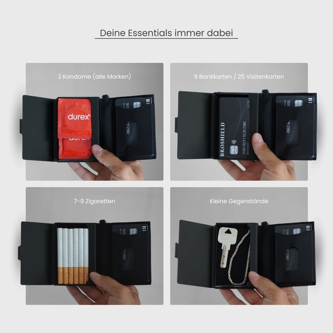 BROSHIELD® - Genuine leather wallet for ultimate flexibility
