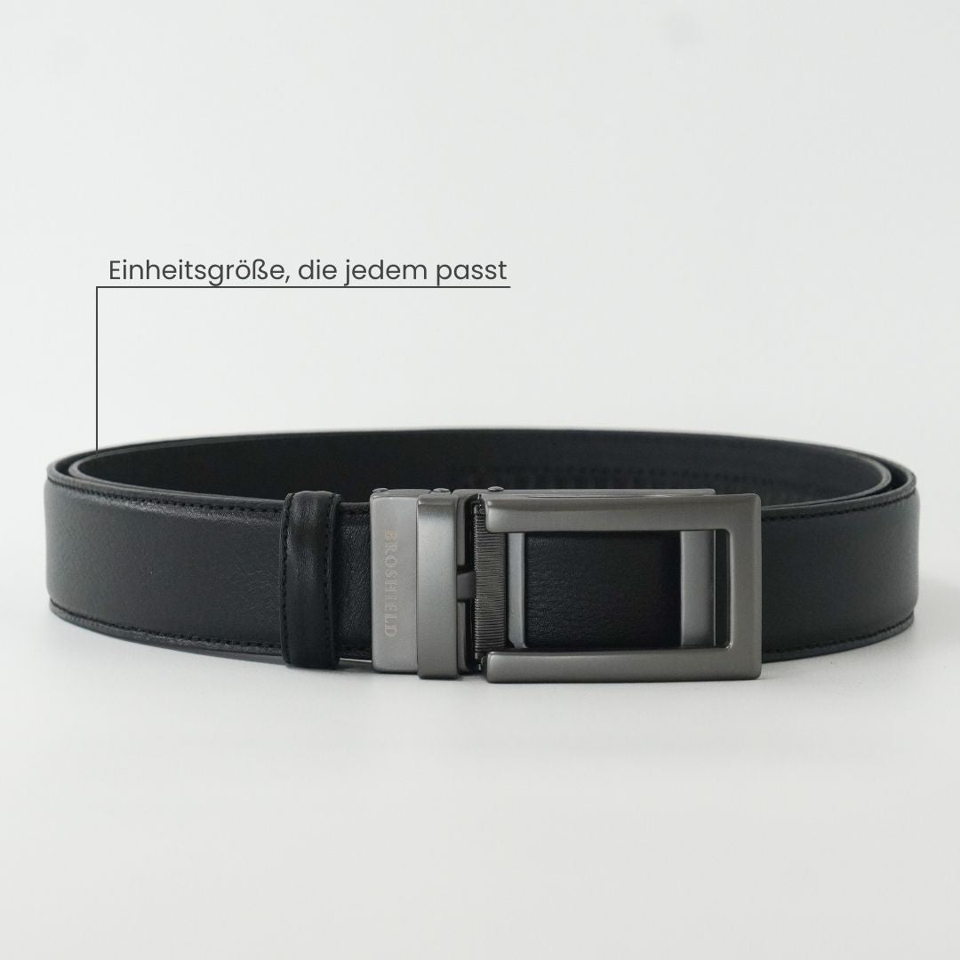 SALE: BROSHIELD® - Automatik Gürtel ohne Löcher – Hochwertiger Echtledergürtel für Herren
