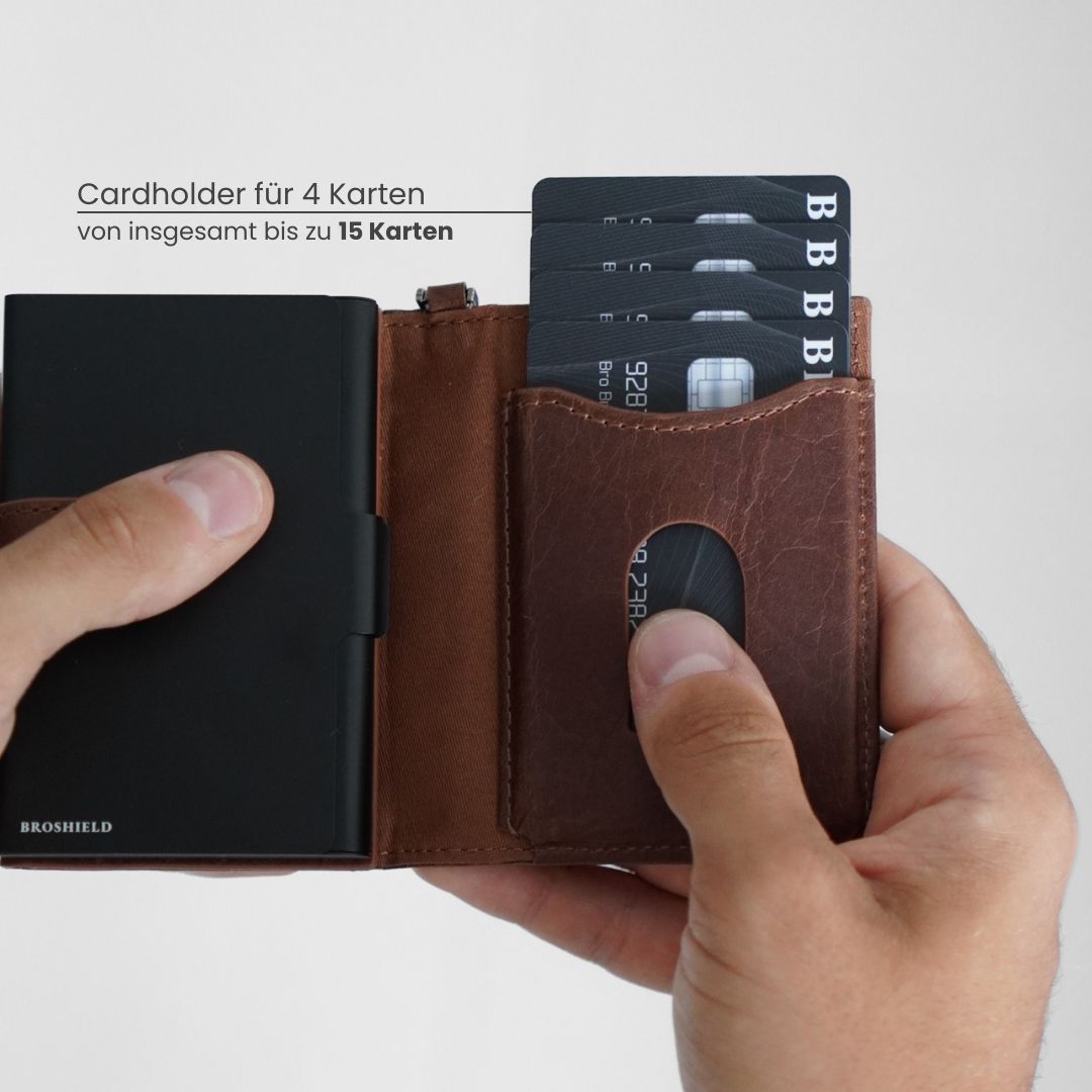 BROSHIELD® - Genuine leather wallet for ultimate flexibility