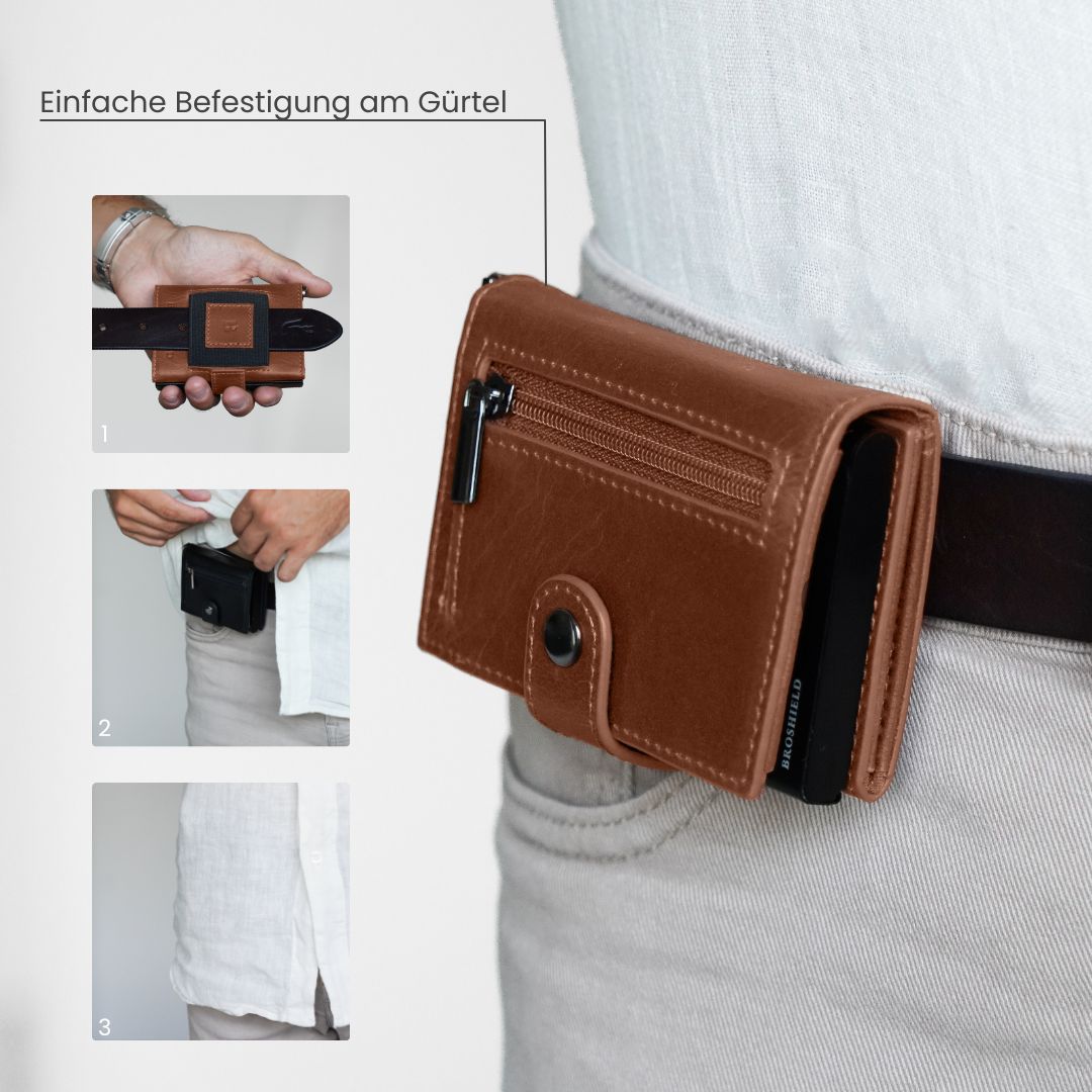 BROSHIELD® - Genuine leather wallet for ultimate flexibility