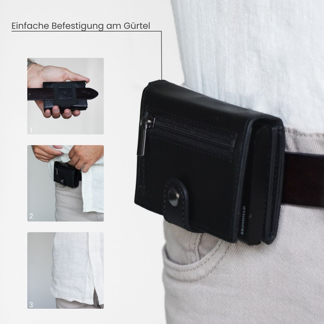 BROSHIELD® - Genuine leather wallet for ultimate flexibility