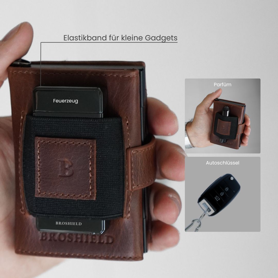 BROSHIELD® - Genuine leather wallet for ultimate flexibility