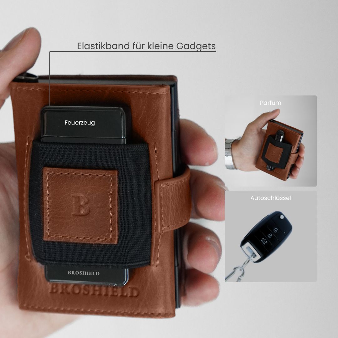BROSHIELD® - Genuine leather wallet for ultimate flexibility